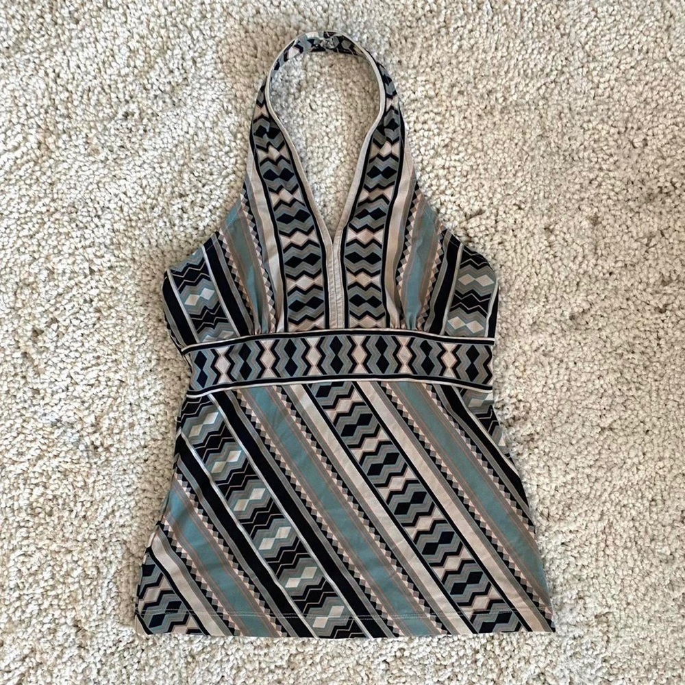 Bcbgmaxazria Patterned Halter Top - image 2